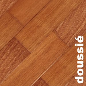 Parquet contrecollé Doussié - 16 x 115 x 300 - 1200 mm - verni - PROMO