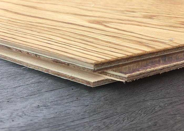 Parquet contrecollé Chêne Premier/Rustique Point Hongrie - 14 x 120 x 600 mm - verni mat