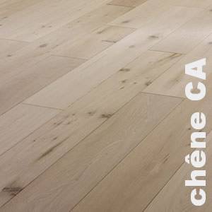 Parquet massif Chêne Campagne - 12 x 110 x 300 à 1200 mm - brossé - verni mat - PROMO