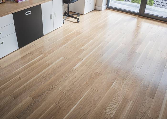 Parquet contrecollé Chêne Nature Bâton Rompu - 11 x 100 x 350 mm - verni ou huilé