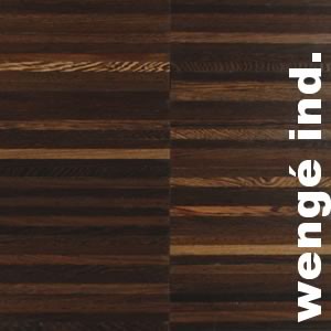 Parquet industriel Wengé - 14 x 21 x 260 mm - motif sur chants