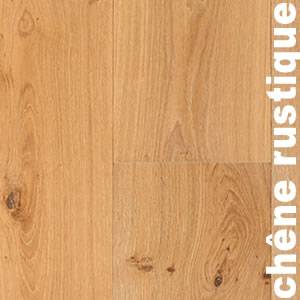 Parquet contrecollé Chêne Rustique/Campagne - 15 x 185 mm - huilé UV - brossé