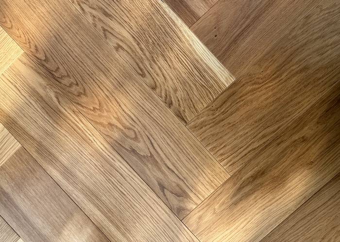 Parquet contrecollé Chêne Nature - 10 x 70 x 490 mm - verni ou huilé